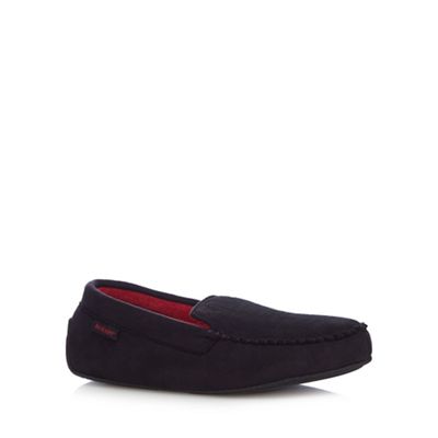 Black 'Pillowstep' moccasin slippers